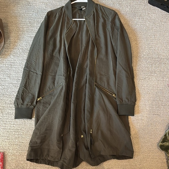 H&M Green Long Jacket - Picture 1 of 2